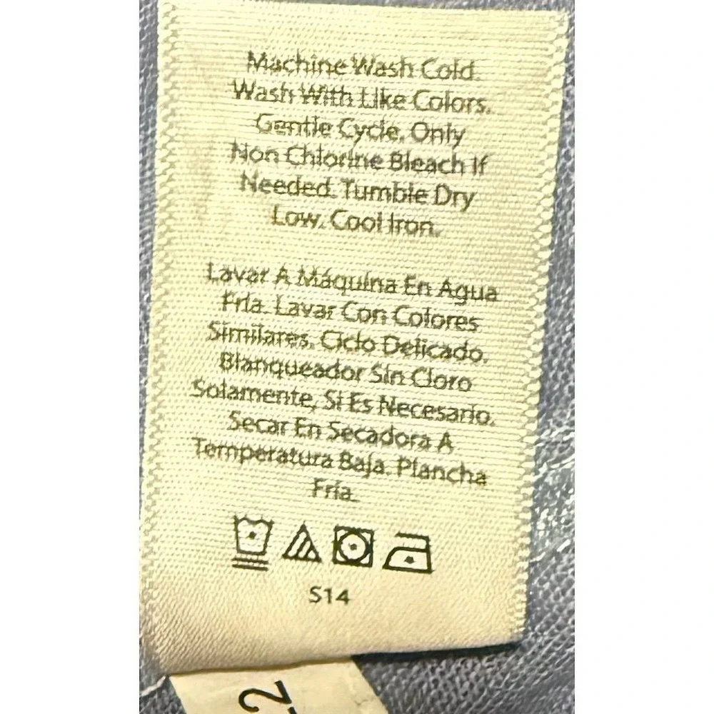 Free Assembly Women's Casual Linen Blend Shorts 2XL periwinkle Elastic Waistband
